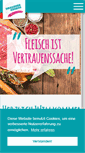 Mobile Screenshot of metzgerei-a-sauter.de